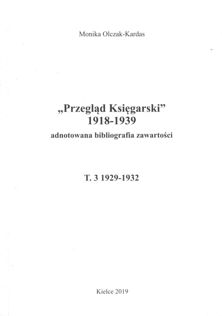 OklPrzeglad-KsiegarskiT3-2019-722x1024 dr hab. prof. UJK Monika Olczak-Kardas 
