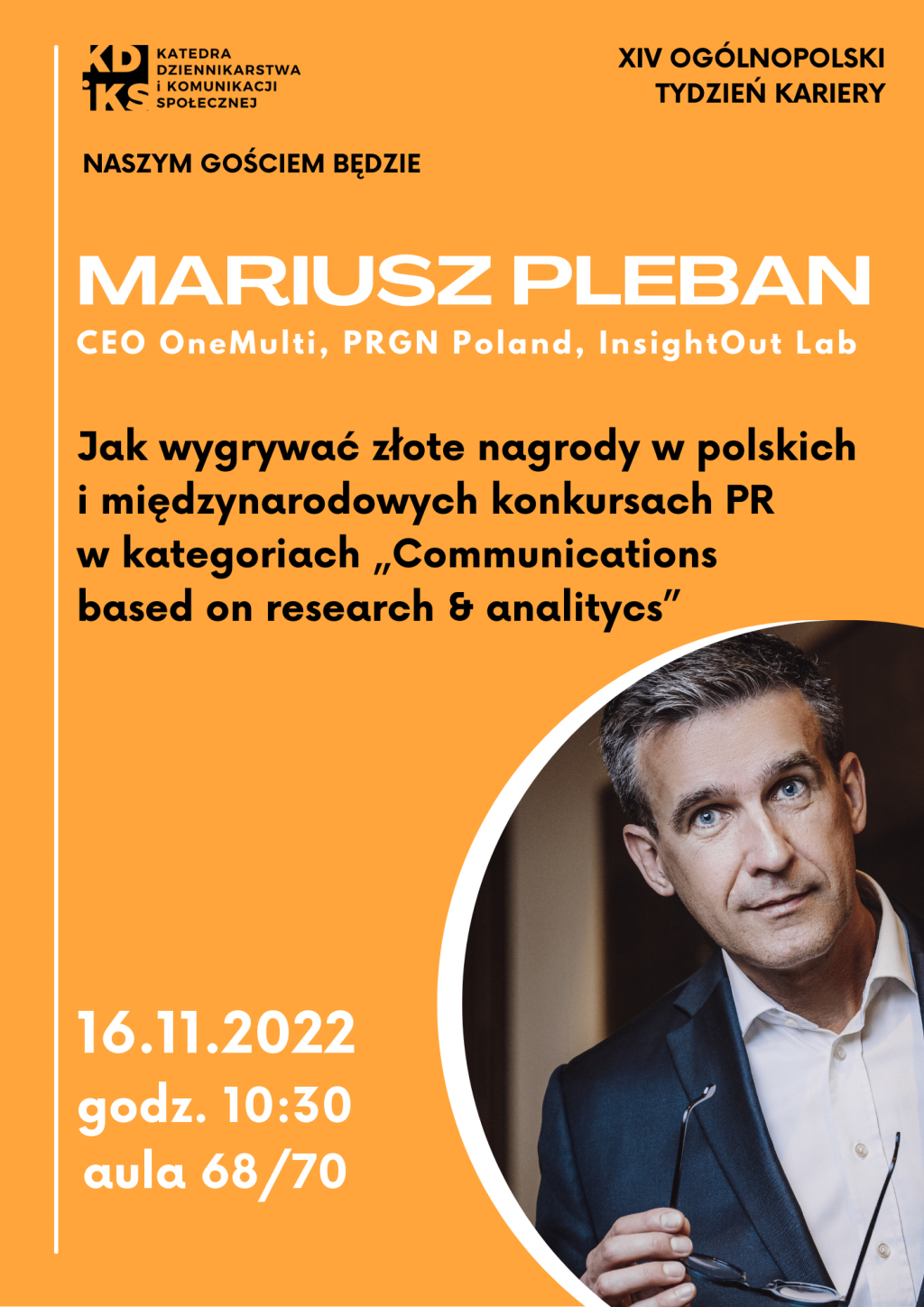 Pleban-Poster--1024x1448 Mariusz Pleban CEO OneMulti w KDiKS 