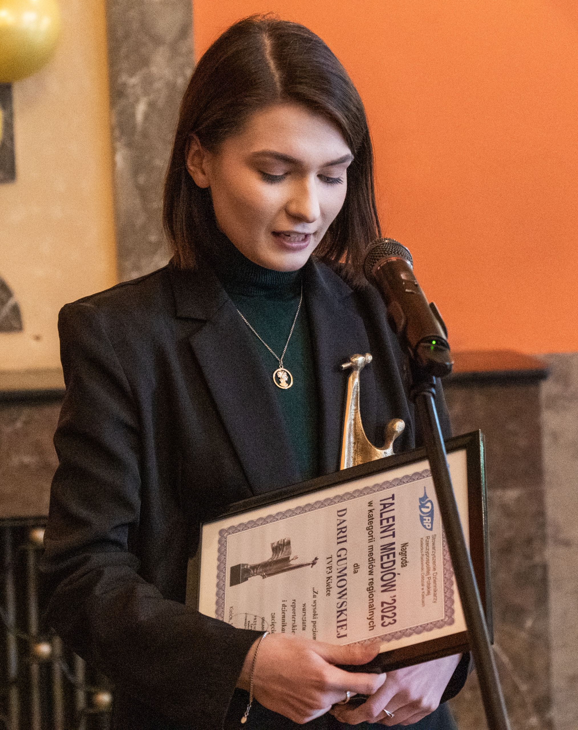 Katedra Dziennikarstwa i Komunikacji Społecznej DSC01655-scaled Dariia Gumowska wśród nagrodzonych Talentem Mediów 2023