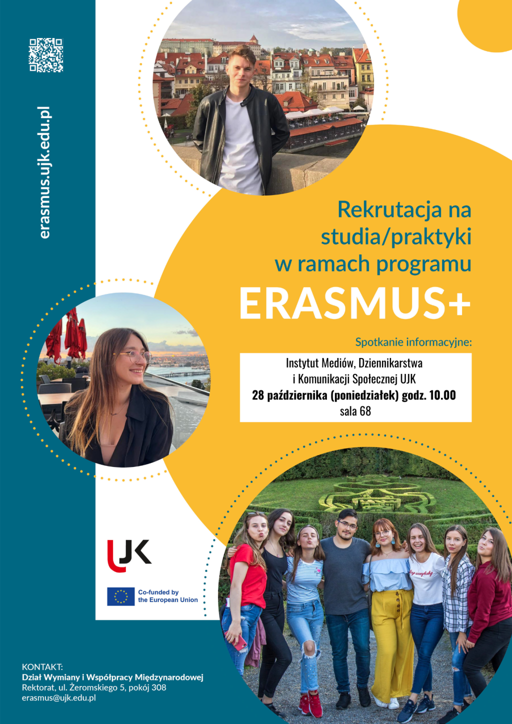 Plakat rekrutacja erasmus